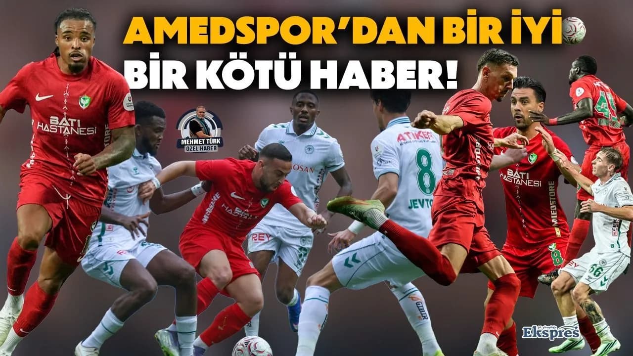 Amedspor’dan bir iyi, bir kötü haber!