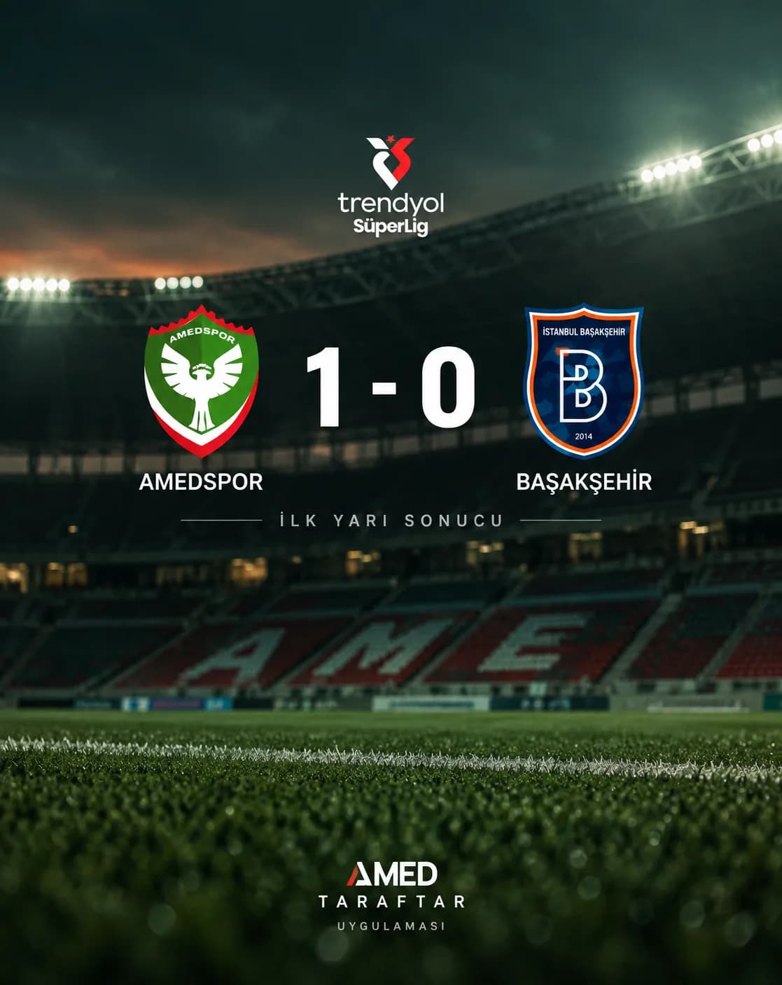AMEDSPOR İLK YARIYI ÖNDE KAPATTI ❤️💚